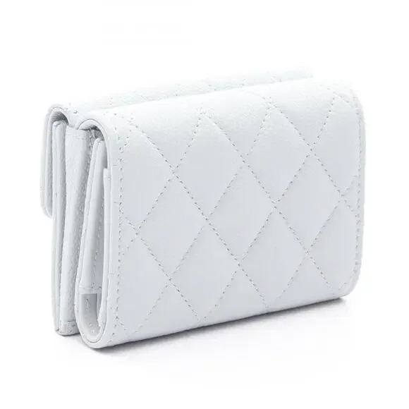 CHANEL Authentic Blue Leather Wallet - Picture 2 of 6